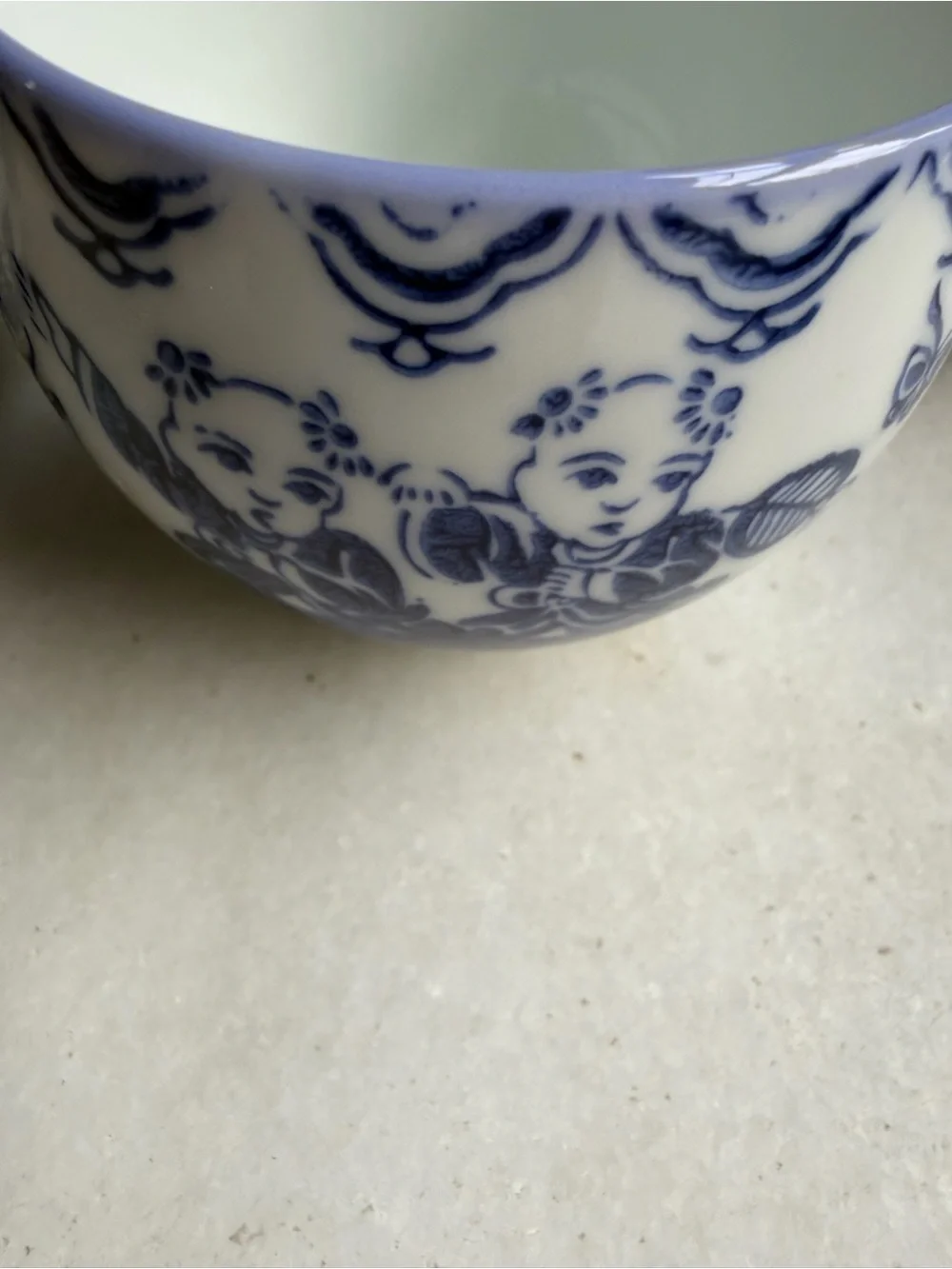 Vintage Blue & White Japanese Teacups